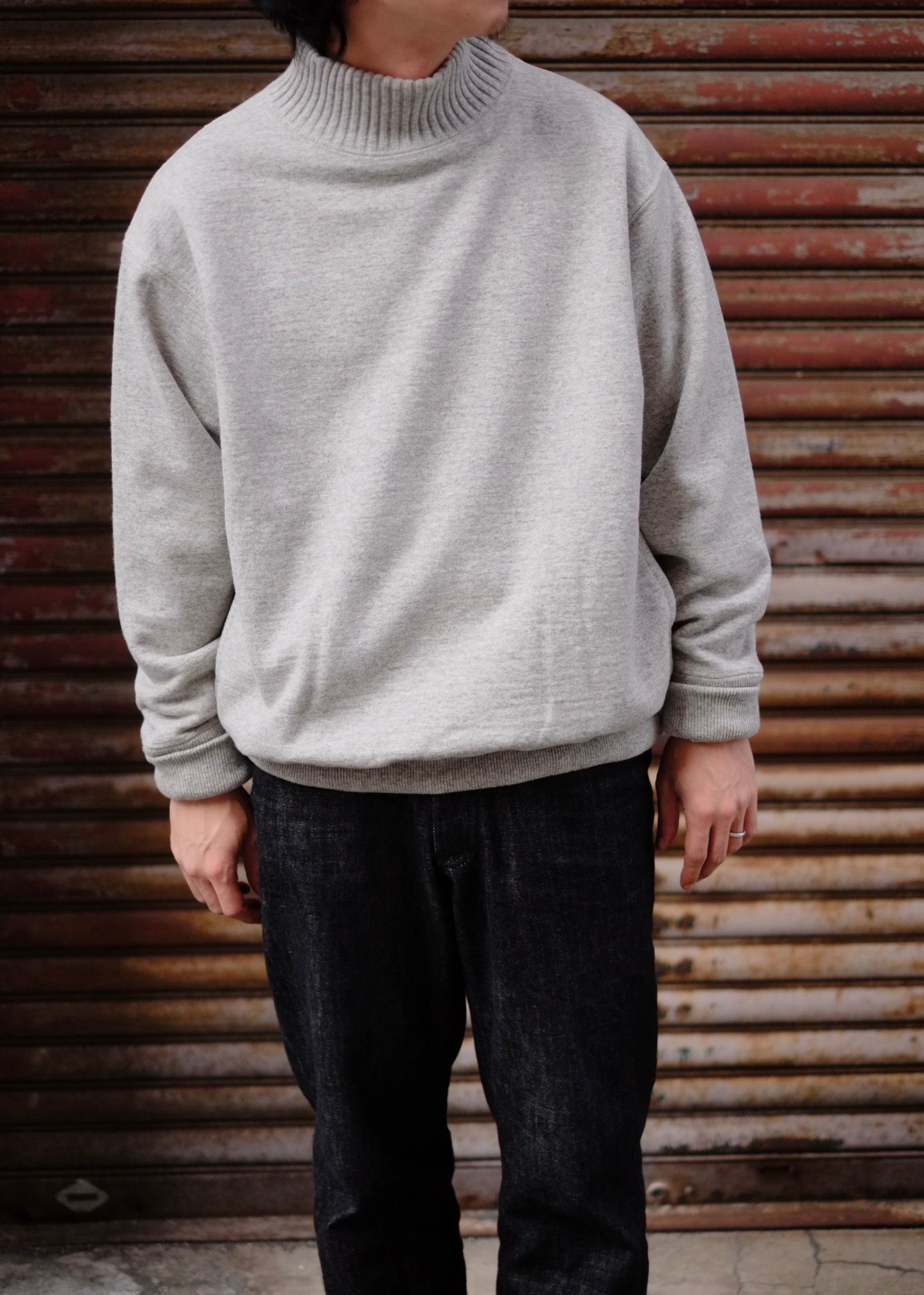 24AW slopeslow / スロープスロー "turtle neck sweatshirt”