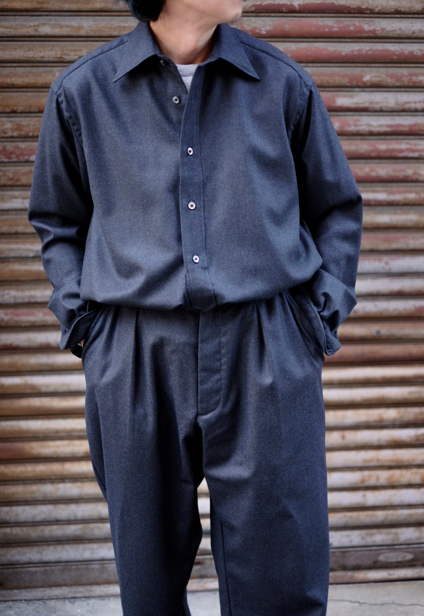 24AW la favola / ラファーボラ "EASY PANTS W/SHIRRING"