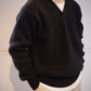 24AW slopeslow / スロープスロー "Cross V neck sweater"