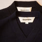 24AW slopeslow / スロープスロー "Cross V neck sweater"