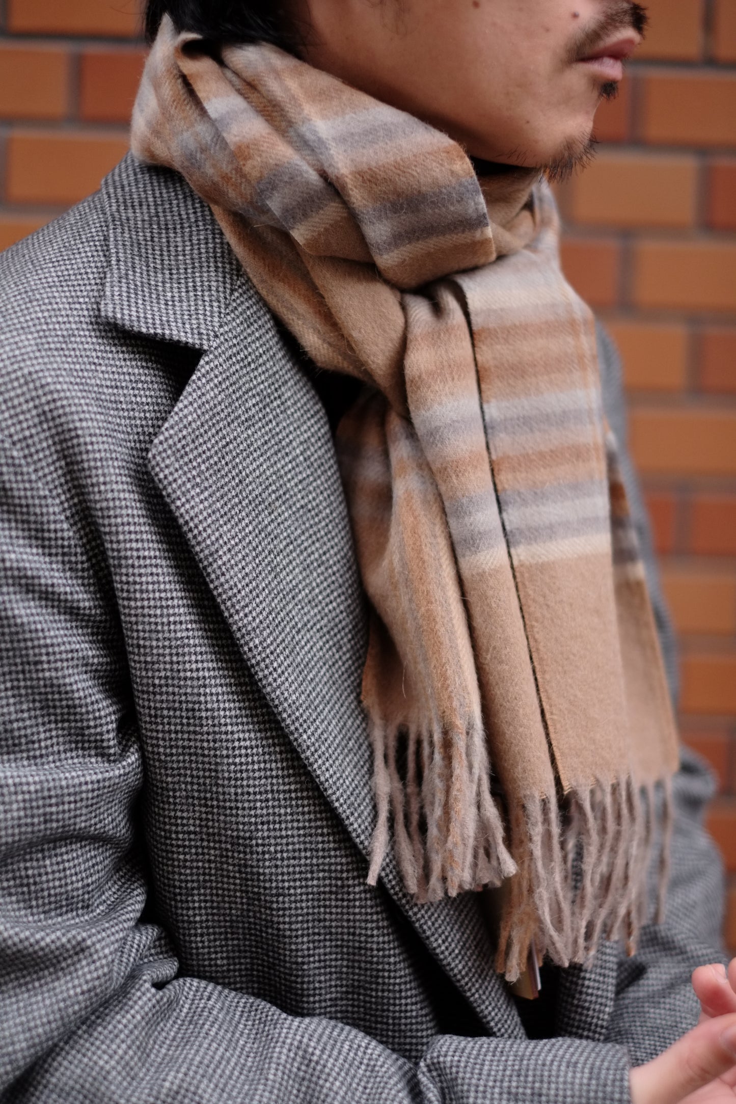 The Inoue Brothers / イノウエブラザーズ "Brushed Scarf Check"