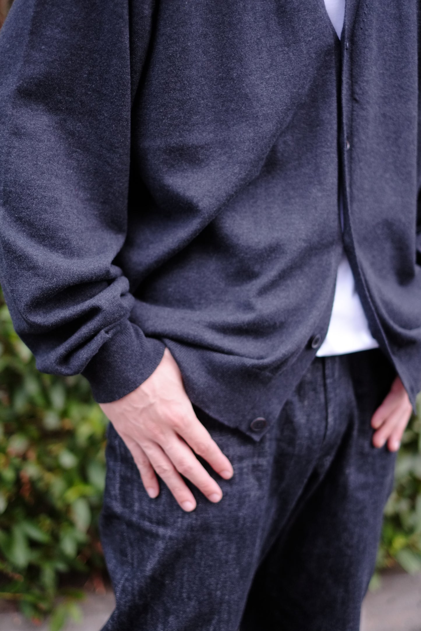 25AW BAUTH - COTTON CASHMERE CARDIGAN