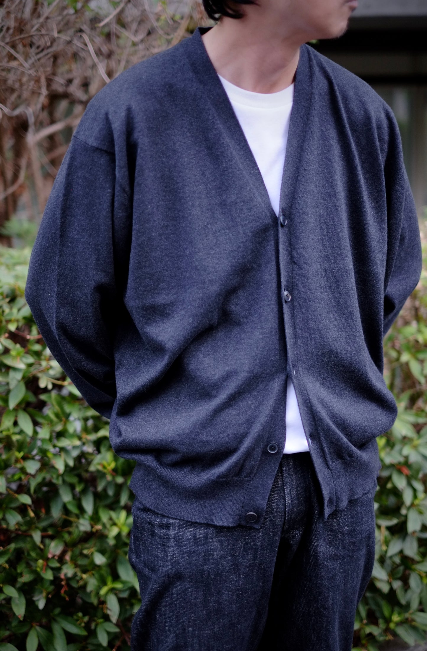 25AW BAUTH - COTTON CASHMERE CARDIGAN