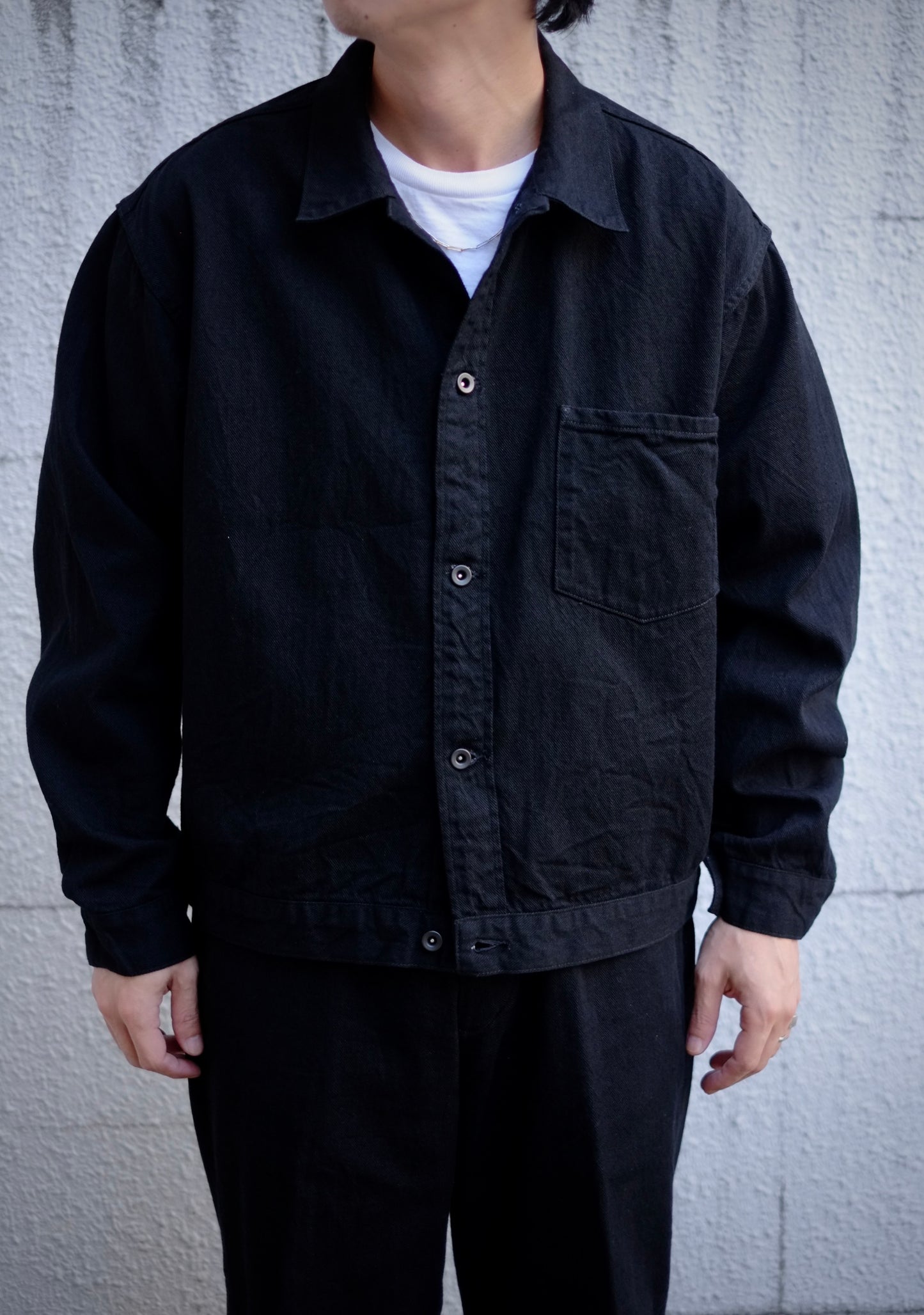 25AW BAUTH - BLACK TWILL BLOUSON