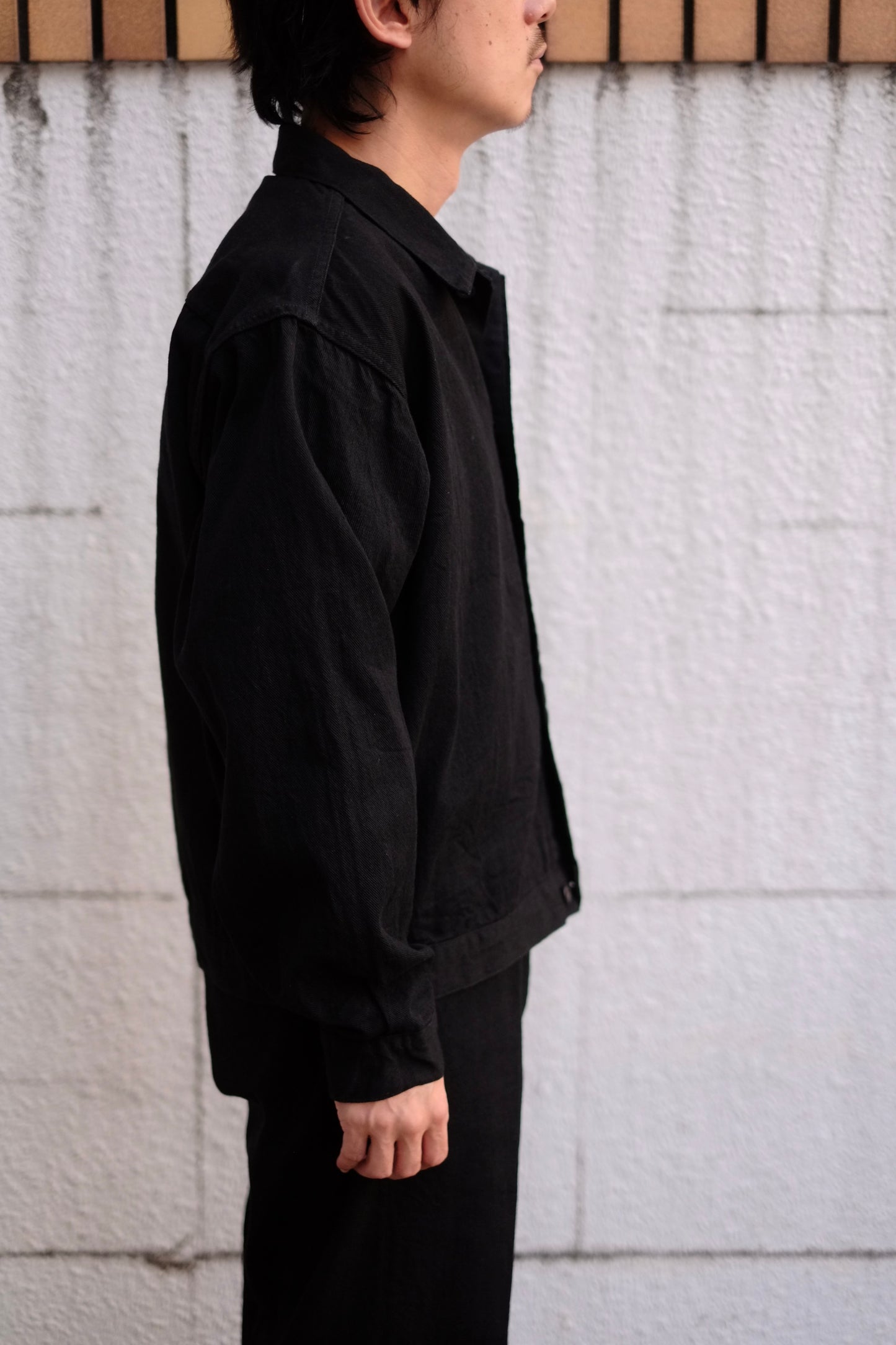 25AW BAUTH - BLACK TWILL BLOUSON