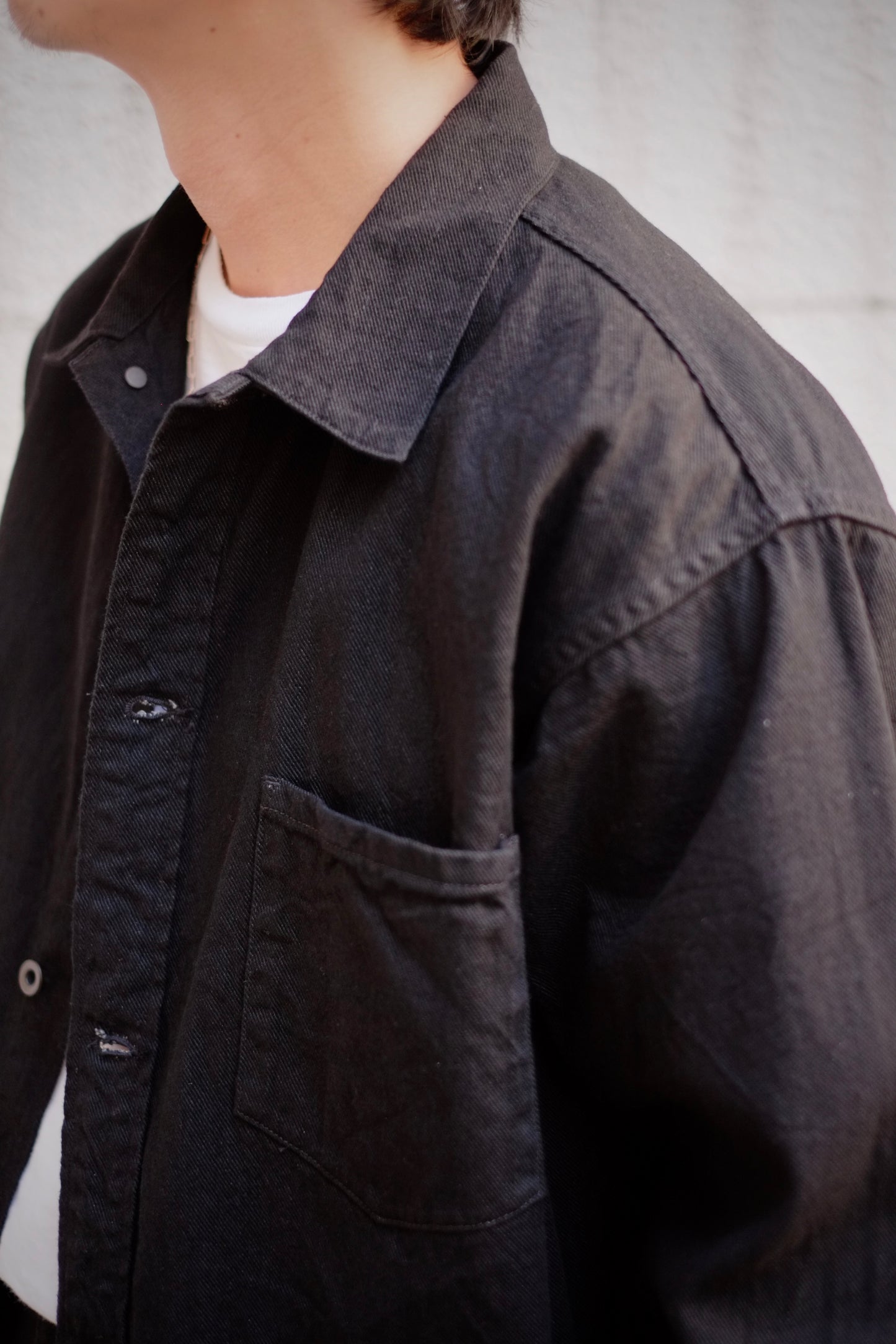 25AW BAUTH - BLACK TWILL BLOUSON
