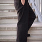 25AW BAUTH - BLACK TWILL TROUSERS