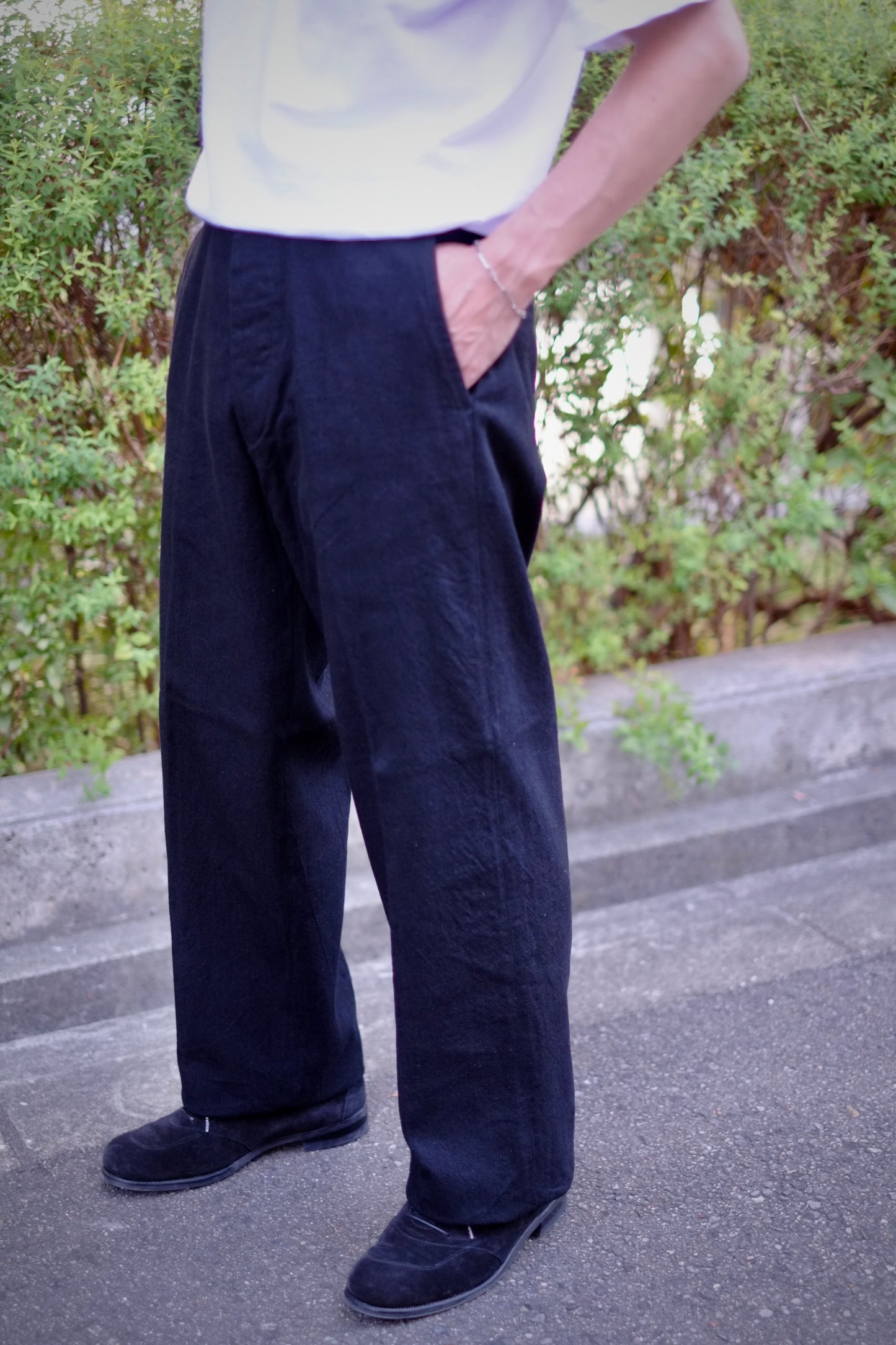 BAUTH - BLACK TWILL TROUSERS