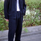 25AW BAUTH - BLACK TWILL TROUSERS