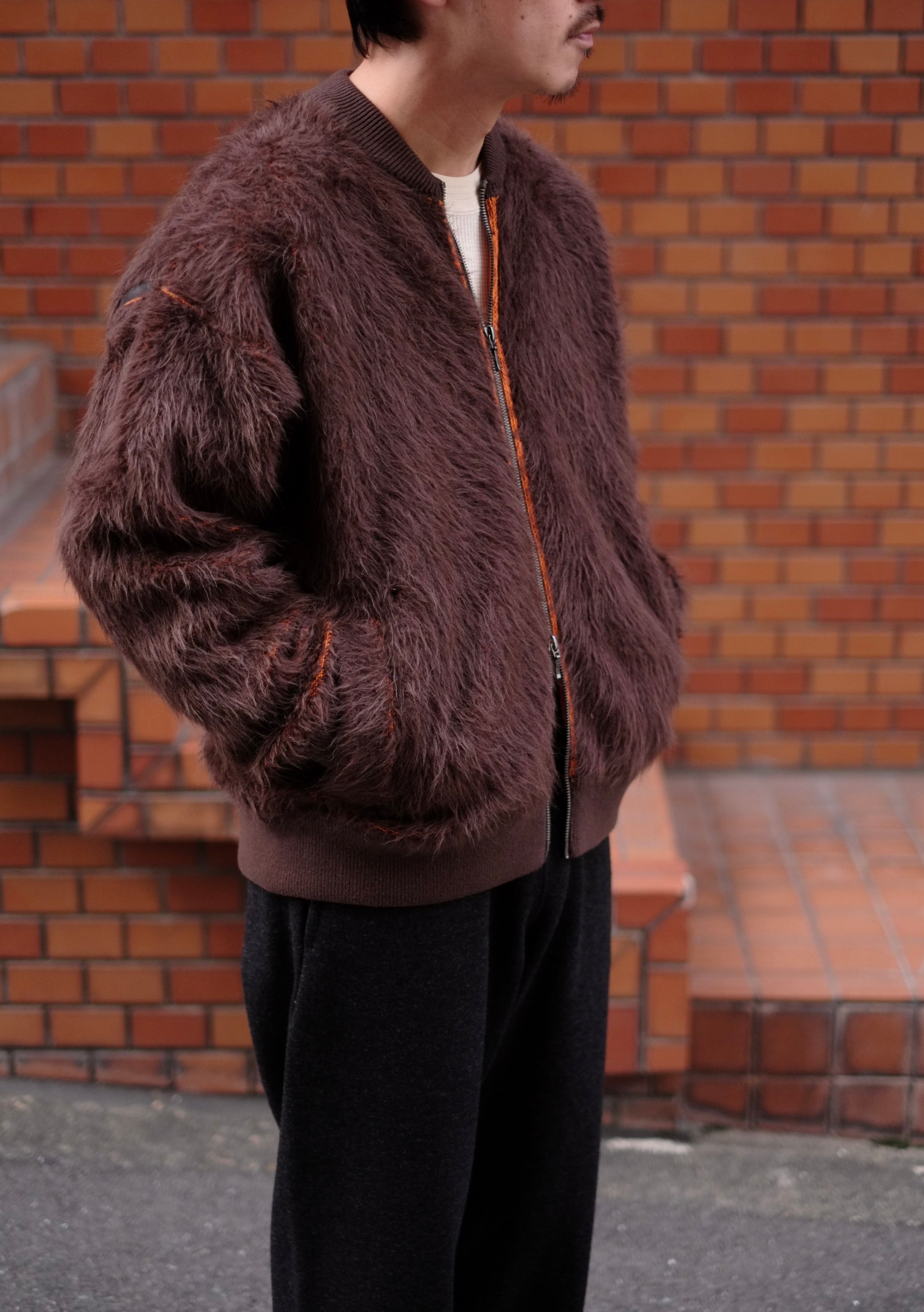 The Inoue Brothers - Suri Alpaca Bomber Jacket – CREUSEURS