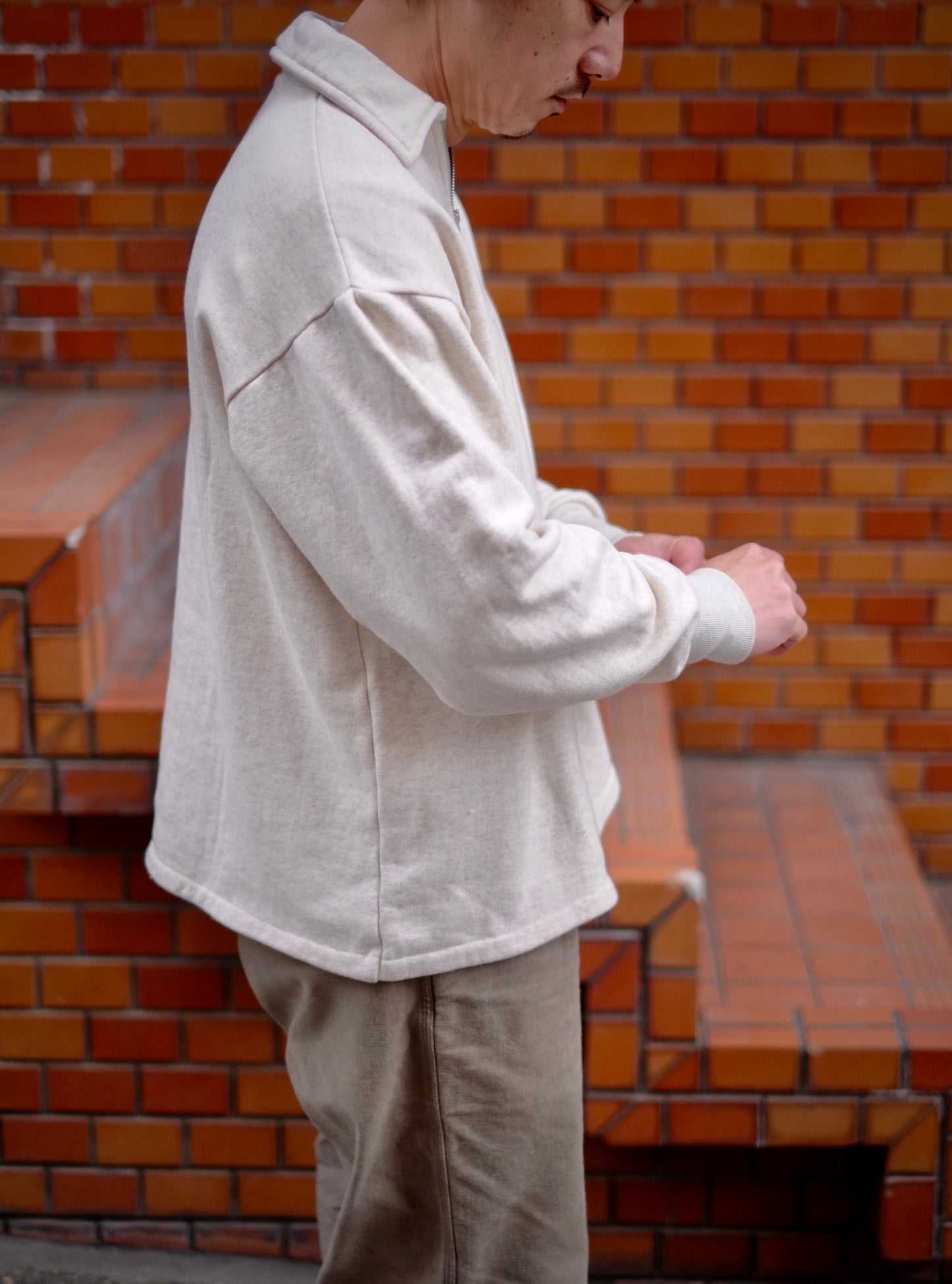 WASEW - ROUGH HALF SWEAT SHIRT