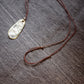 Taupe D motoike - Island Cord Necklace "Oval"