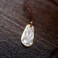 Taupe D motoike - Island Cord Necklace "Oval"