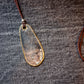 Taupe D motoike - Island Cord Necklace "Oval"