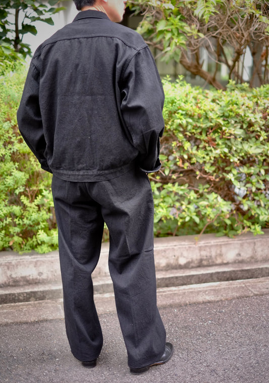 BAUTH - BLACK TWILL TROUSERS