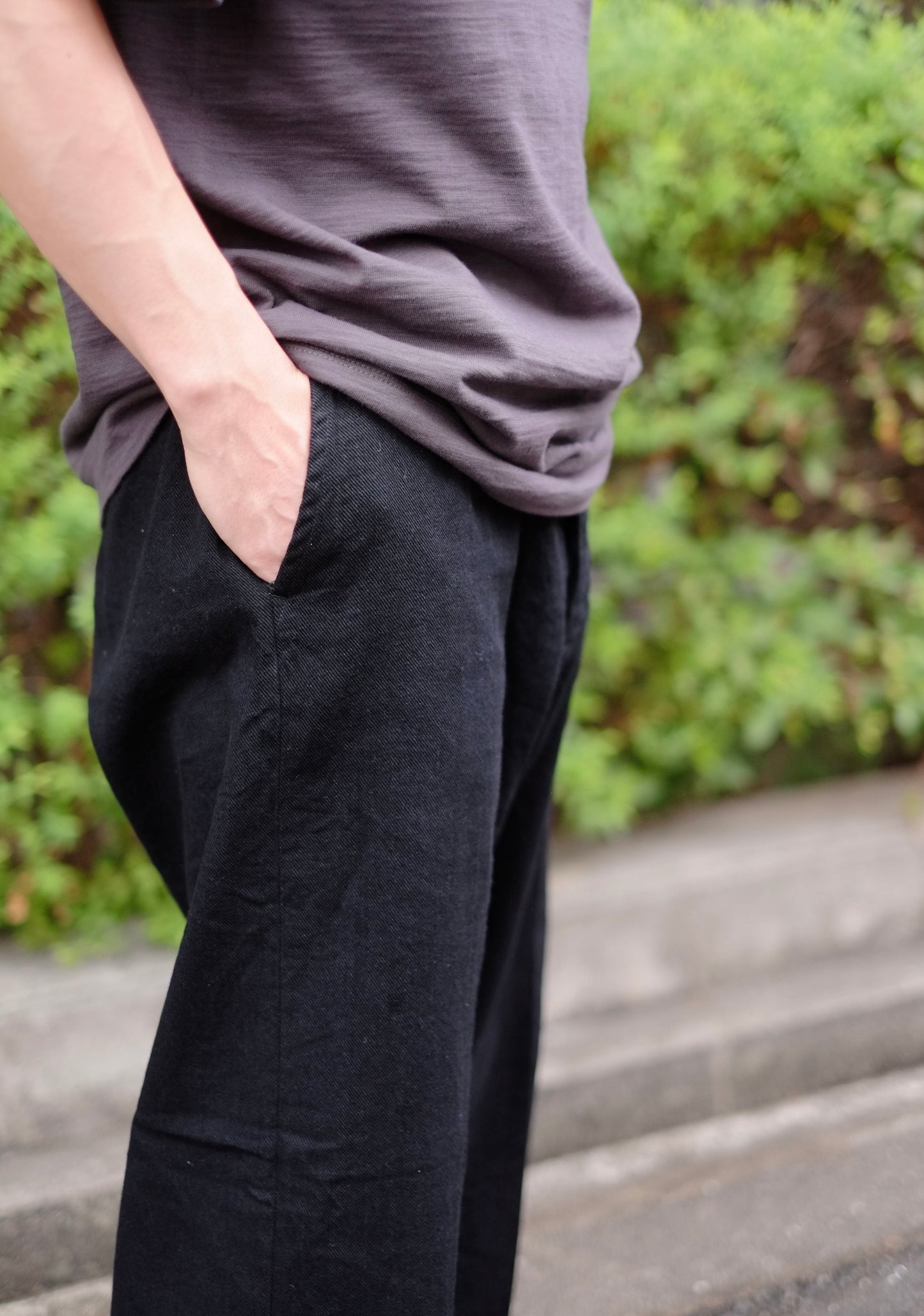BAUTH - BLACK TWILL TROUSERS