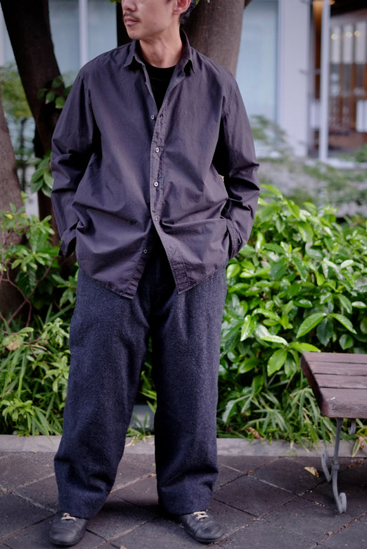 SARTO - FULLING WOOL BELTED TROUSERS