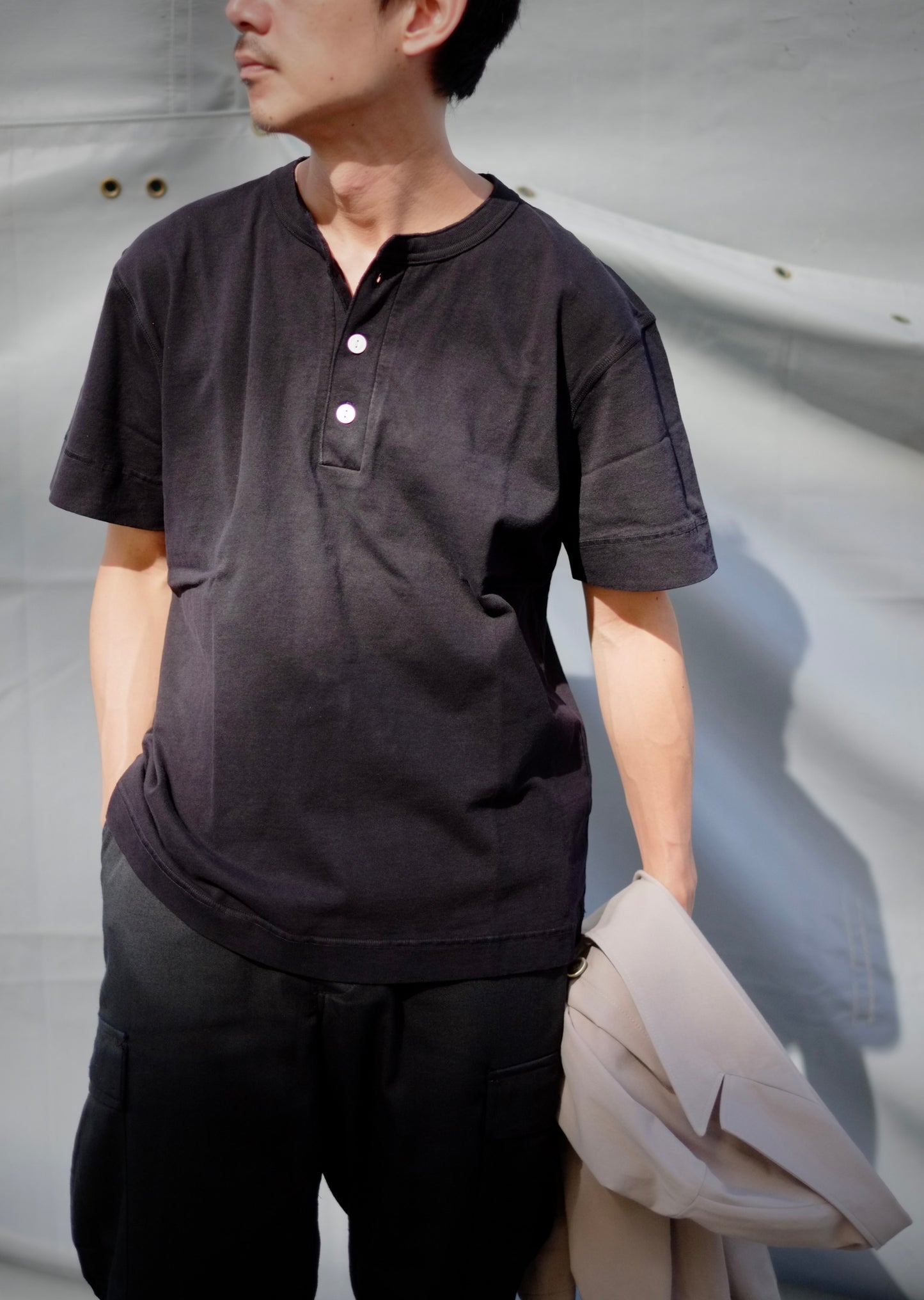 Healthknit - USA HENLEY S/S T SHIRT