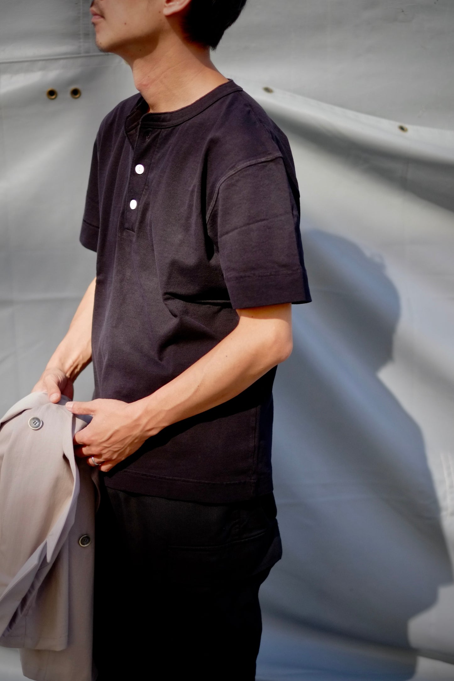 Healthknit - USA HENLEY S/S T SHIRT