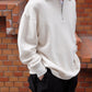 WASEW - ROUGH HALF ZIP SWEAT SHIRT
