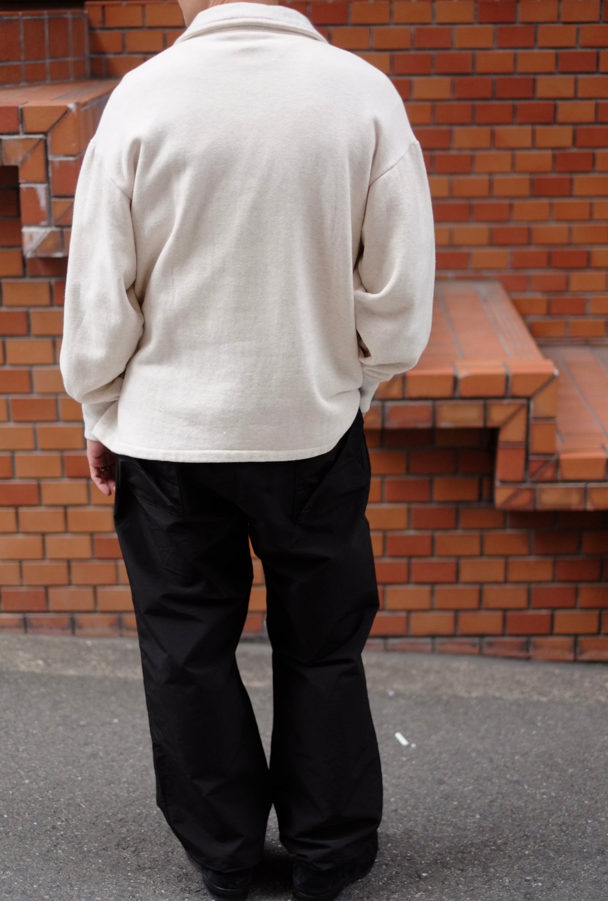 WASEW - ROUGH HALF ZIP SWEAT SHIRT