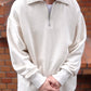 WASEW - ROUGH HALF ZIP SWEAT SHIRT