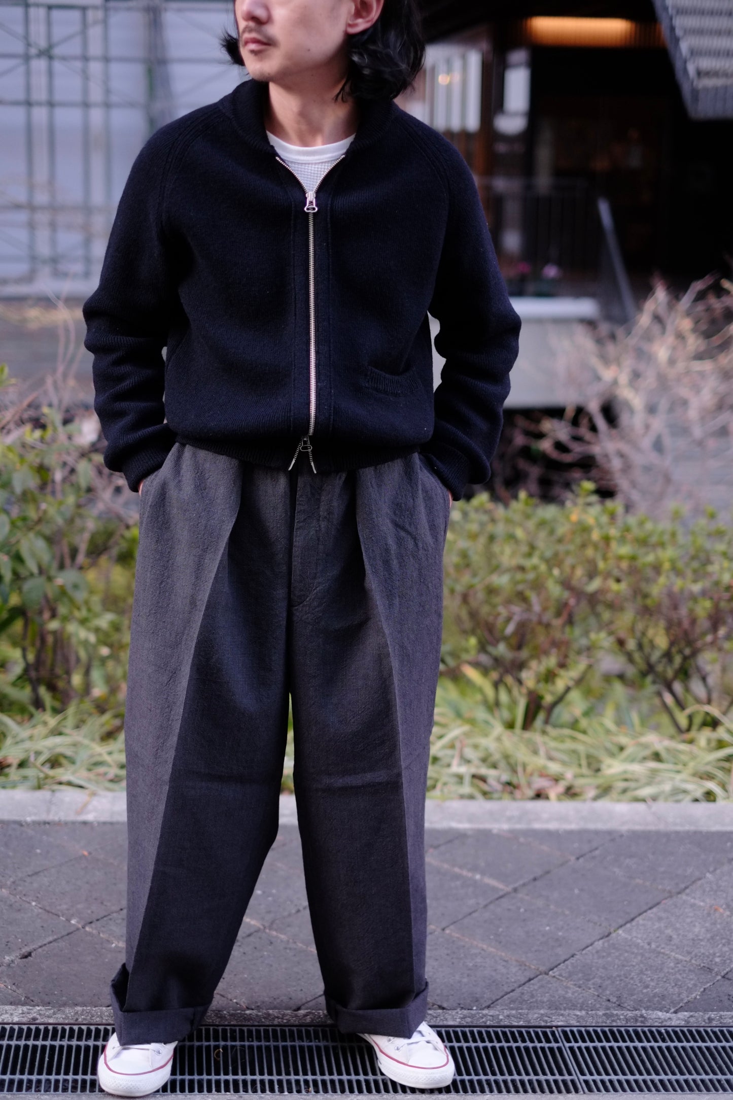 25SS Motiv mfg / モチーフマニュファクチャリング  "Free Pleats Trousers"