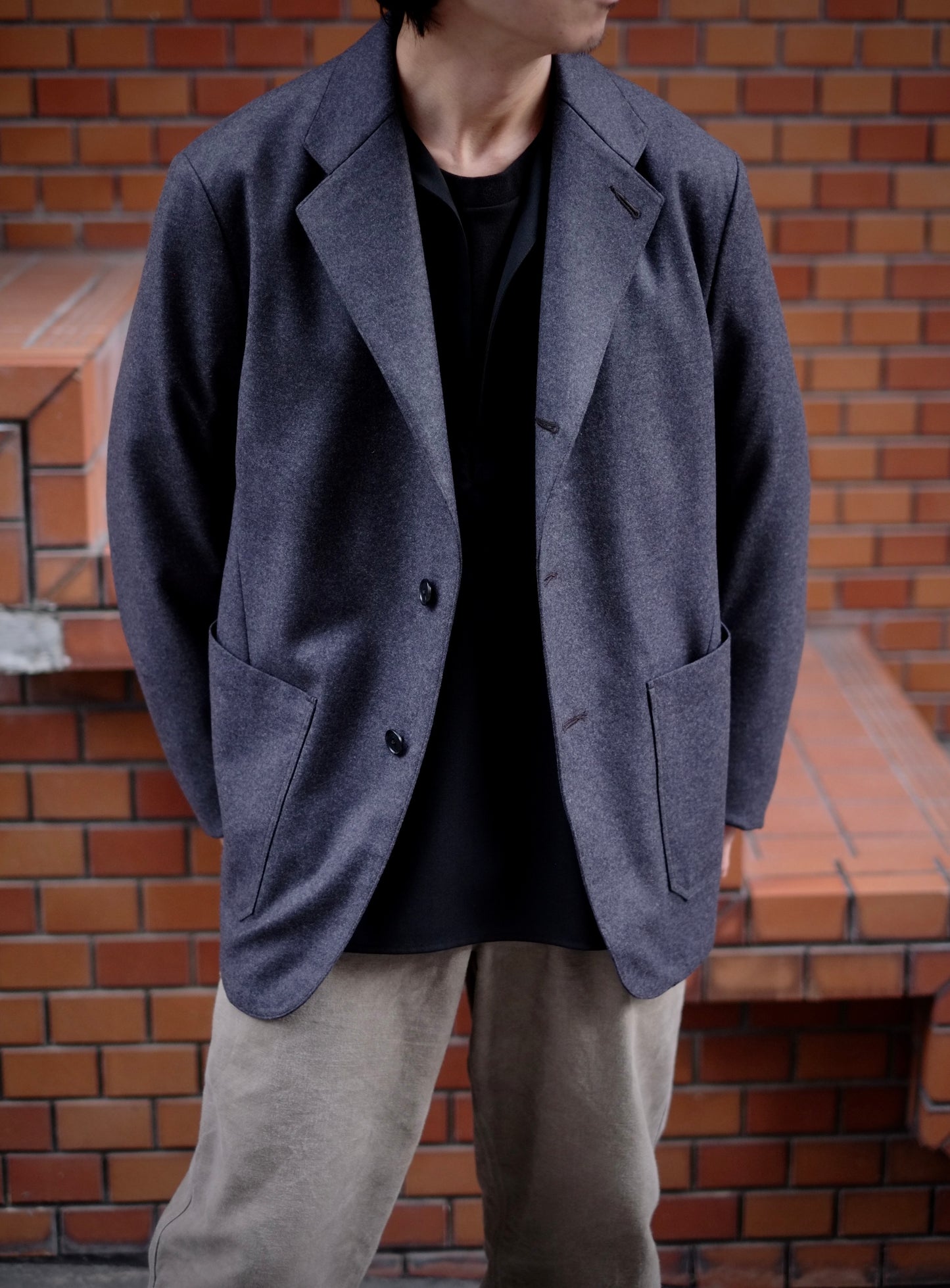 25AW HEUGN - Henrri Gray Flannel / JACKET038