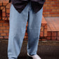 25AW Motiv Mfg - Pleat denim Trousers (Lt indigo)