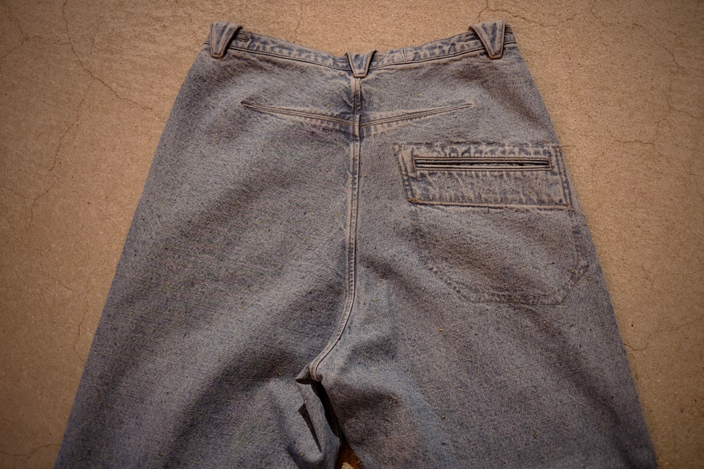 25AW Motiv Mfg - Pleat denim Trousers (Lt indigo)