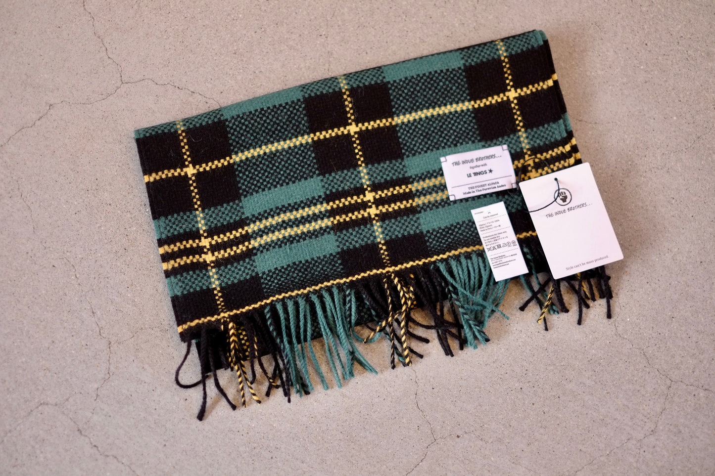 25AW The Inoue Brothers - Market Check Scarf
