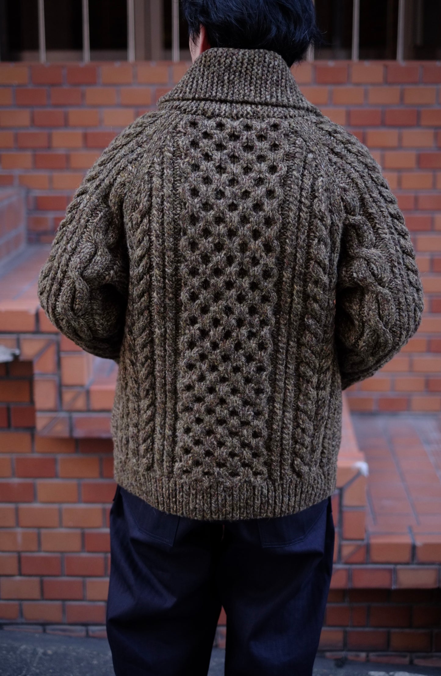 25AW slopeslow - aran cowichan sweater (Jamieson's Shetland wool HAND KNITTING)