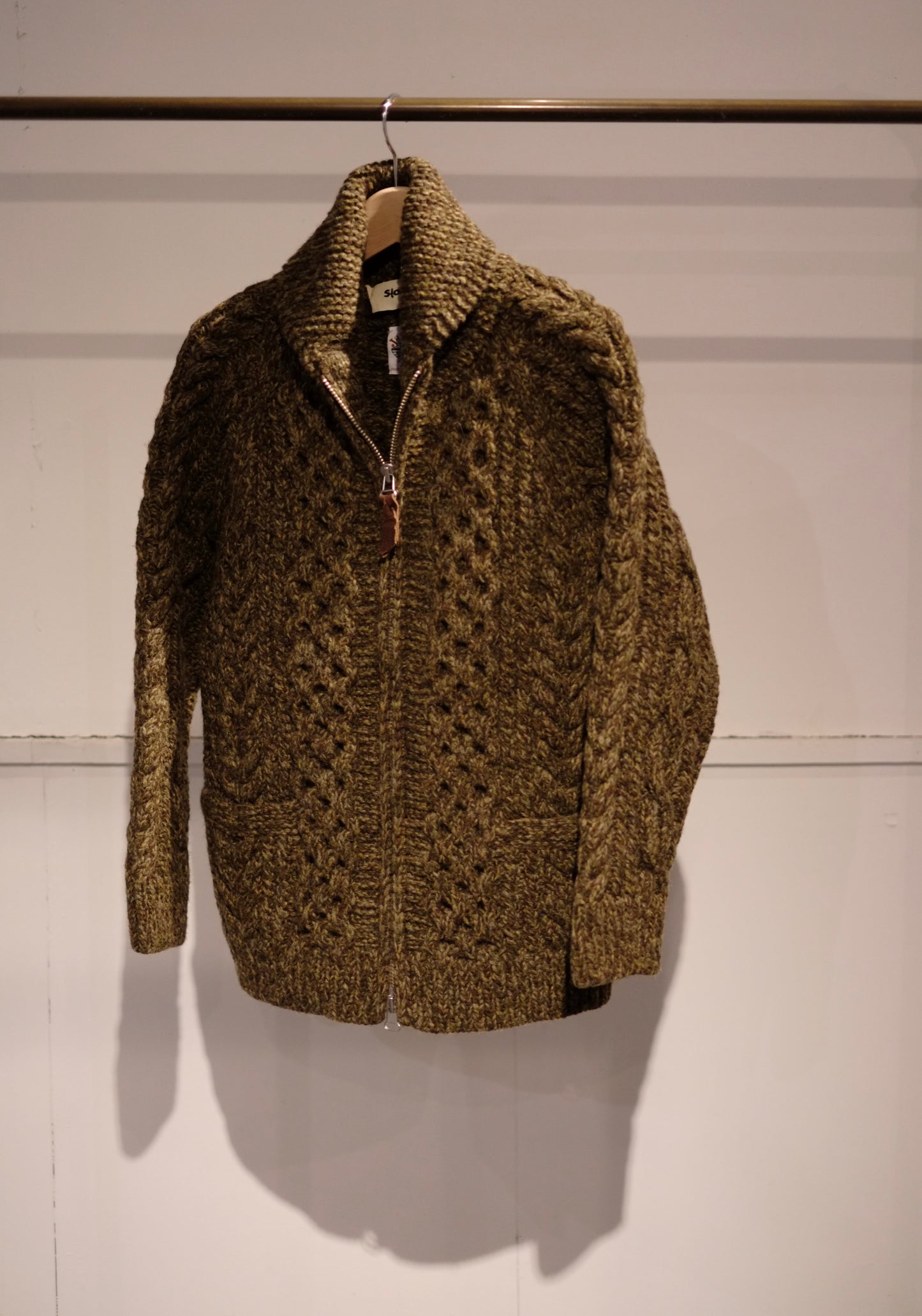 25AW slopeslow - aran cowichan sweater (Jamieson's Shetland wool HAND KNITTING)