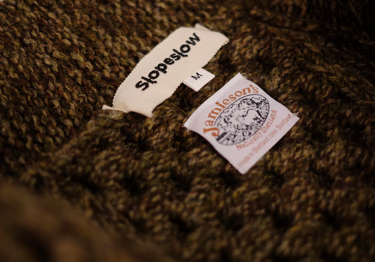25AW slopeslow - aran cowichan sweater (Jamieson's Shetland wool HAND KNITTING)