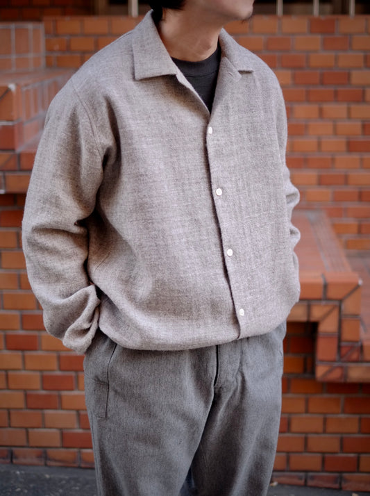 KIMURA - cardigan shirt with collar