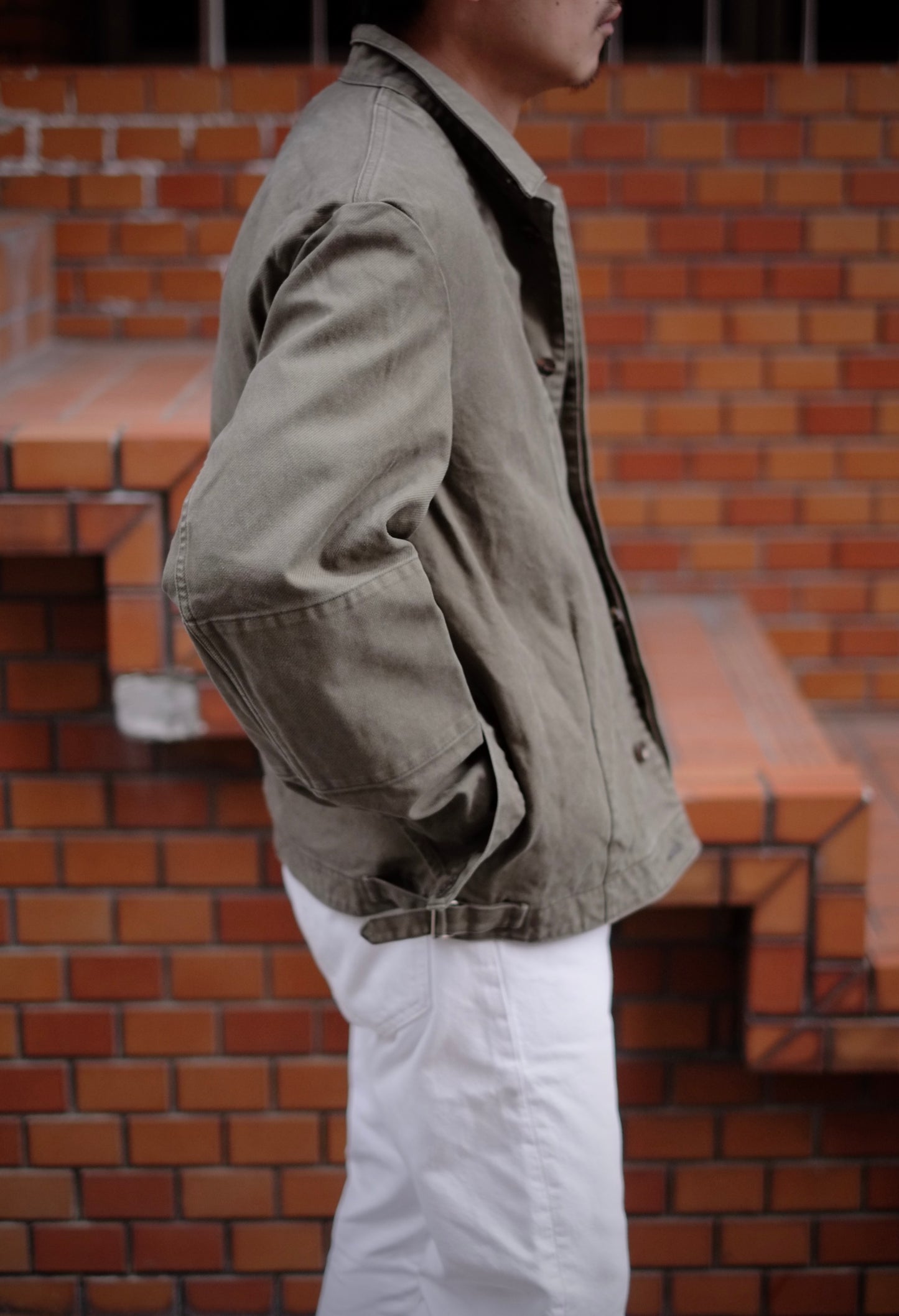 26SS HEUGN - COTTON over dye military / COAT091