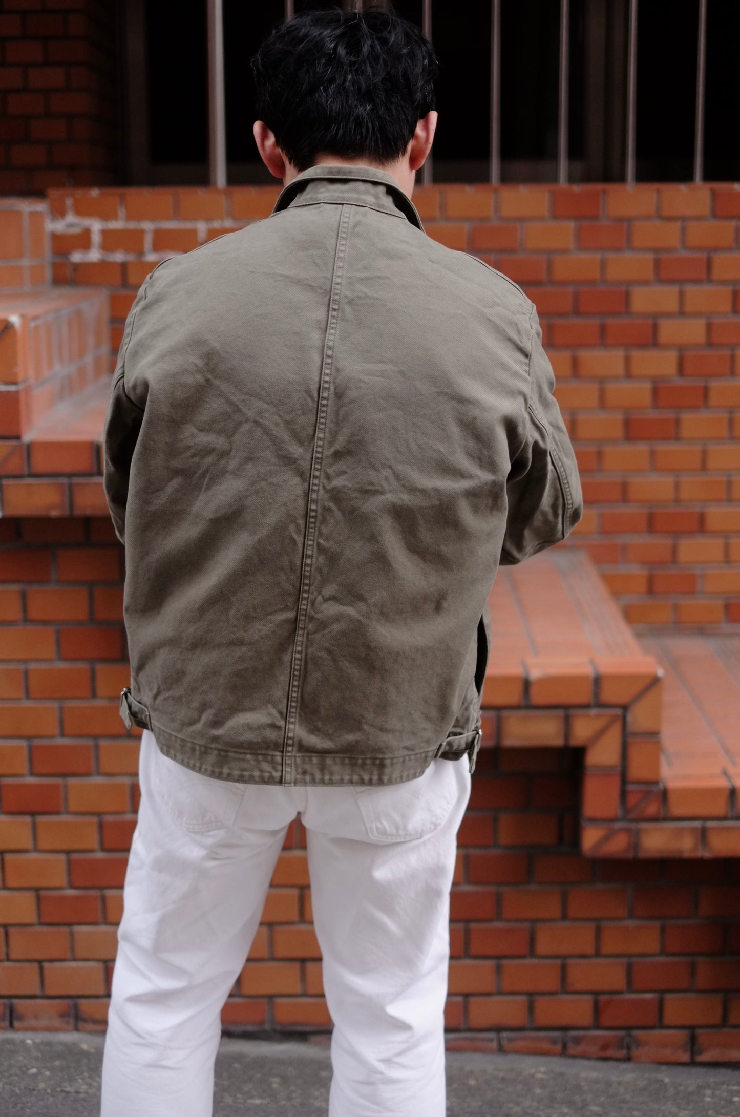 26SS HEUGN - COTTON over dye military / COAT091