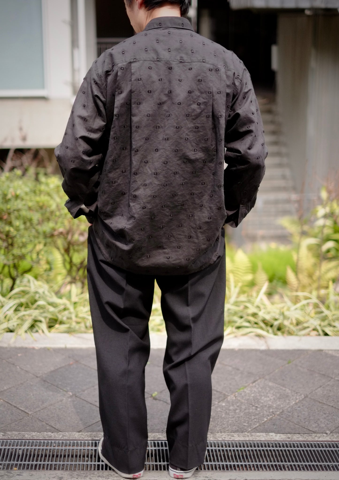 HEUGN - Alf linen jqd dot / SHIRT139