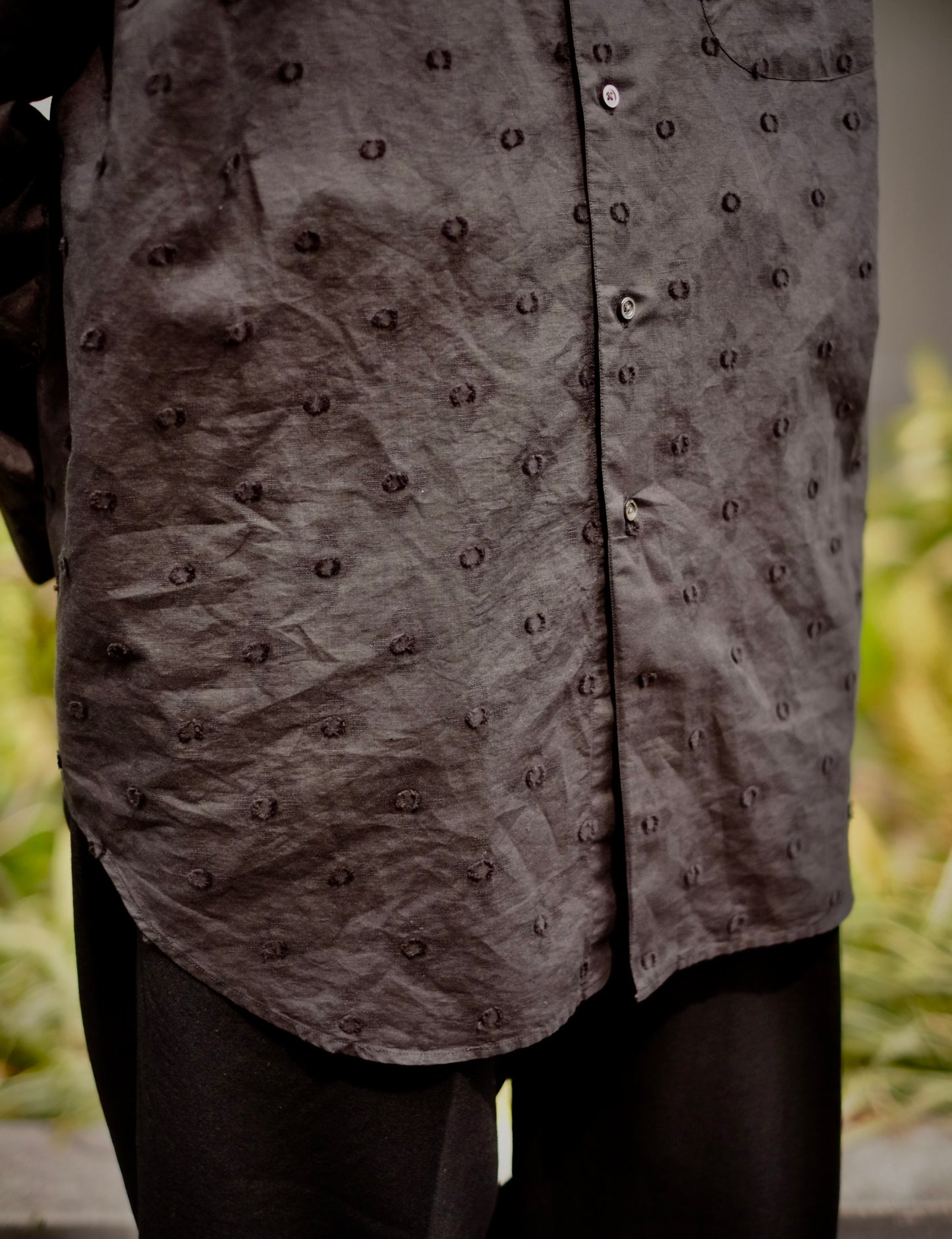 HEUGN - Alf linen jqd dot / SHIRT139