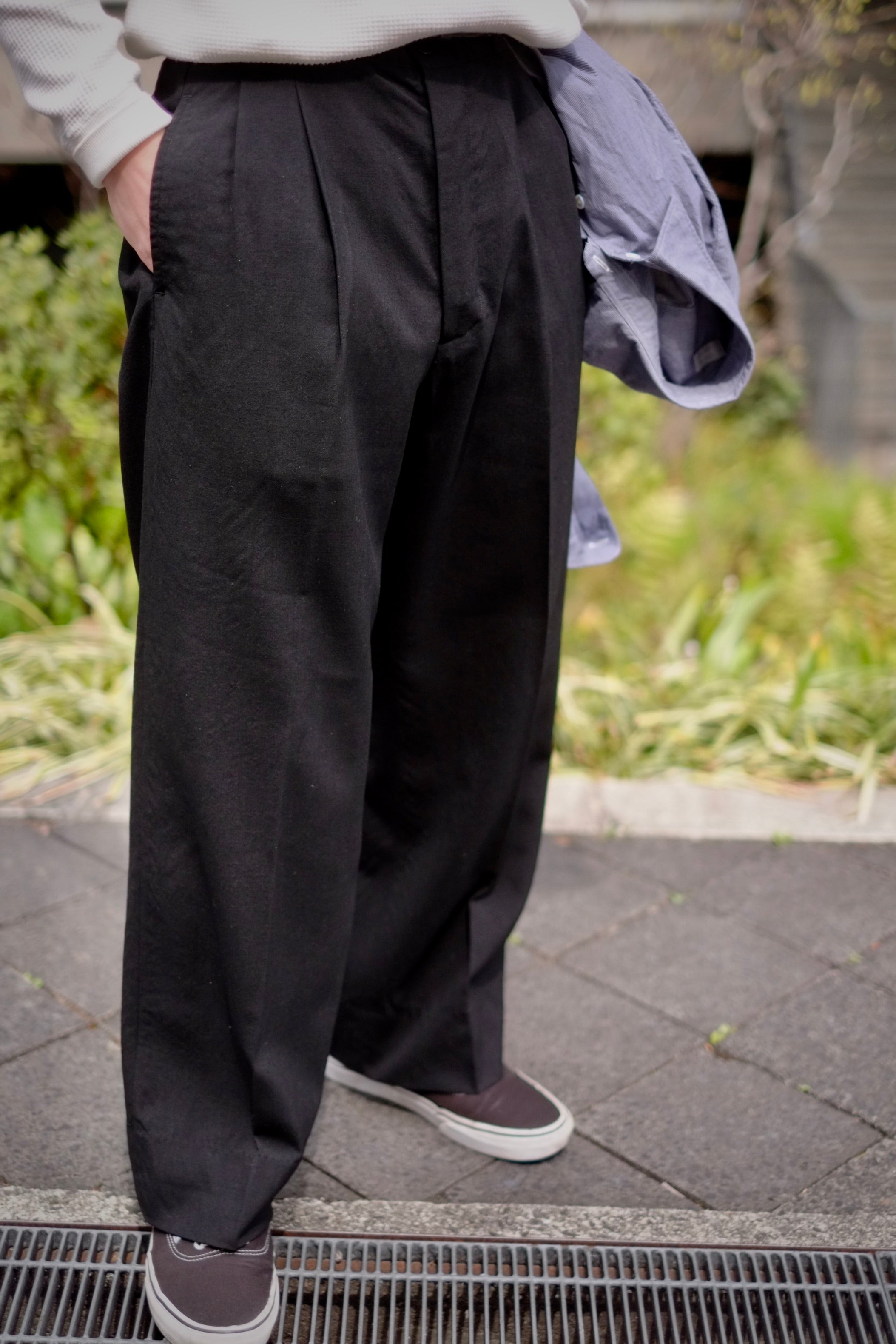 BAUTH - WOOL 2TUCK TROUSERS – CREUSEURS