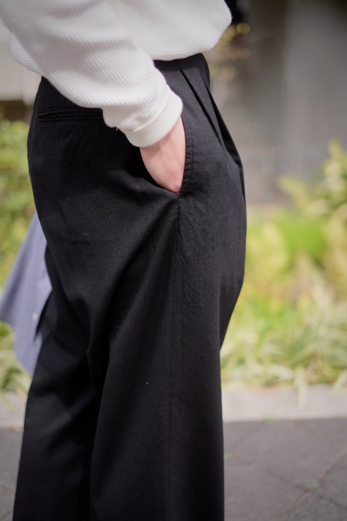 BAUTH - WOOL 2TUCK TROUSERS