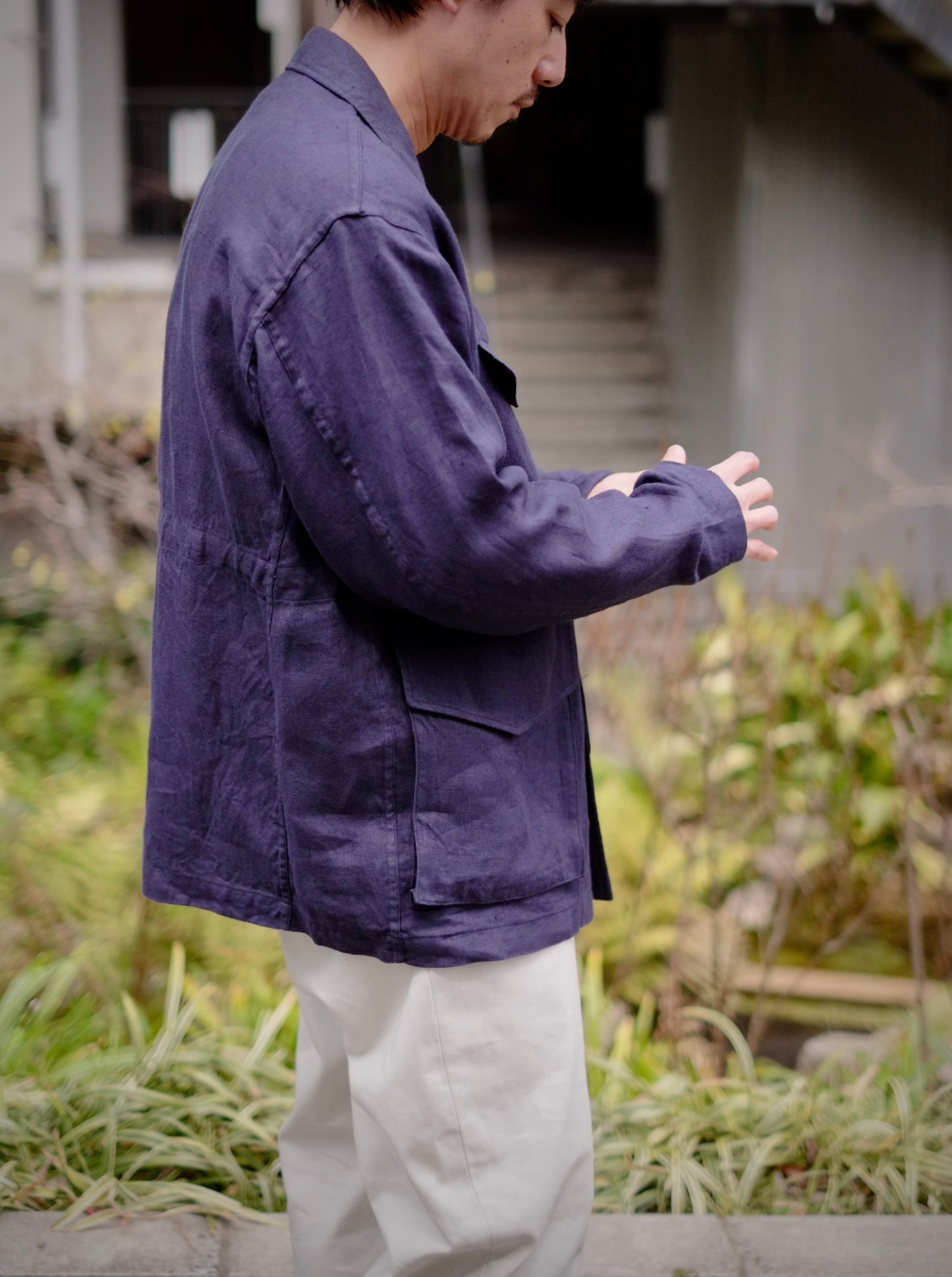 BAUTH - LINEN MILITARY JACKET