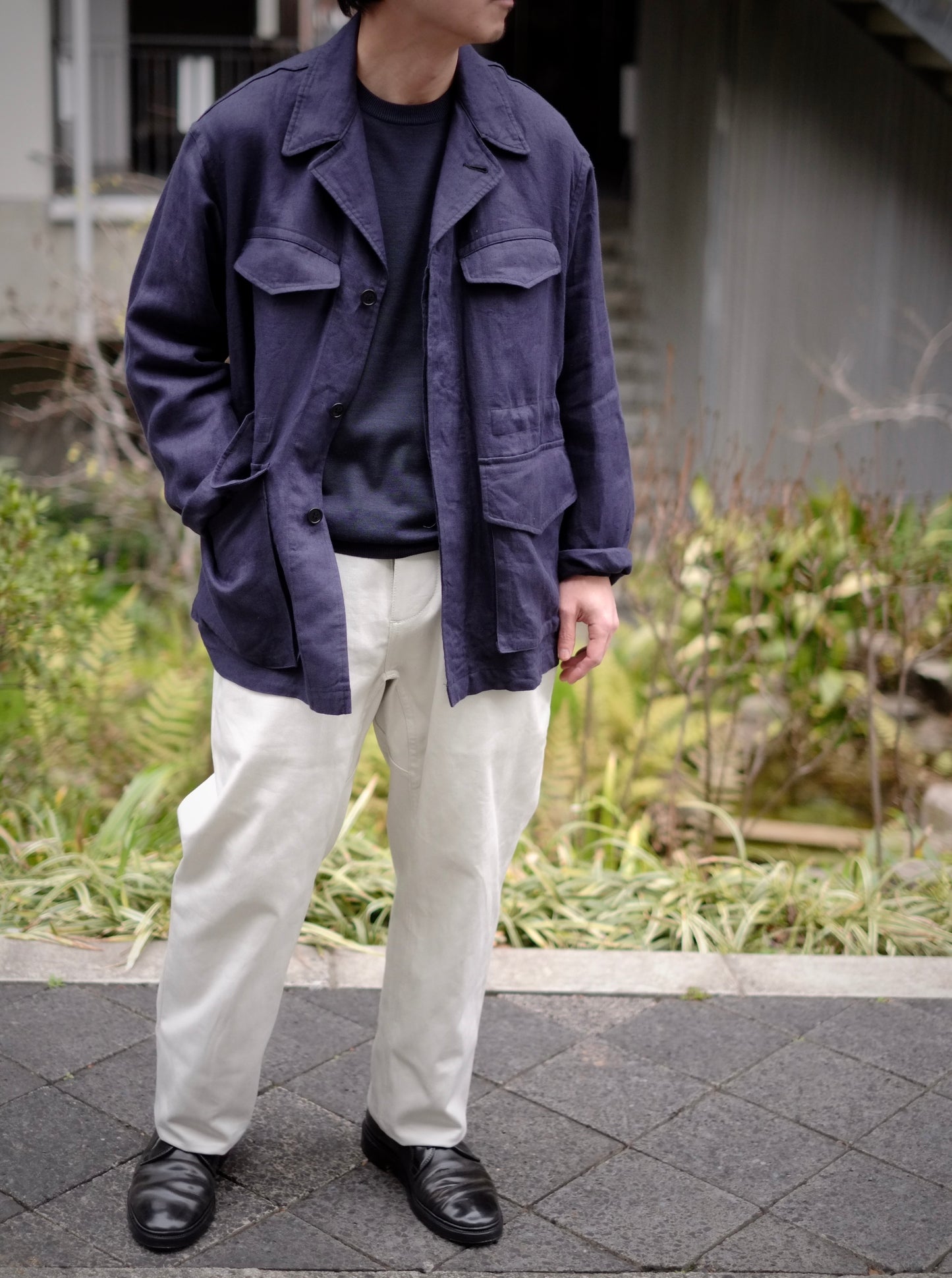 BAUTH - LINEN MILITARY JACKET