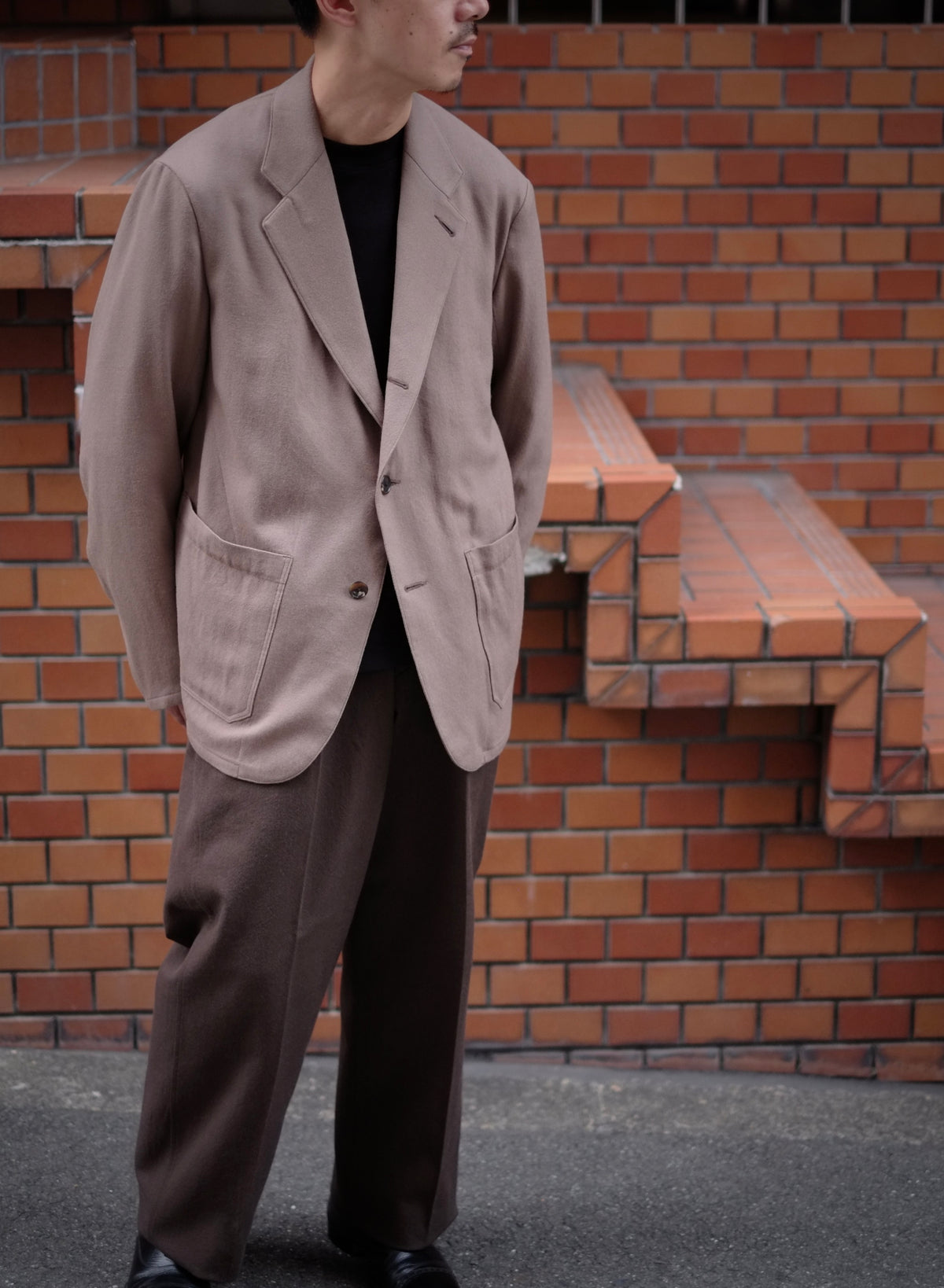 HEUGN - JACKET051 / Henri wool saxony