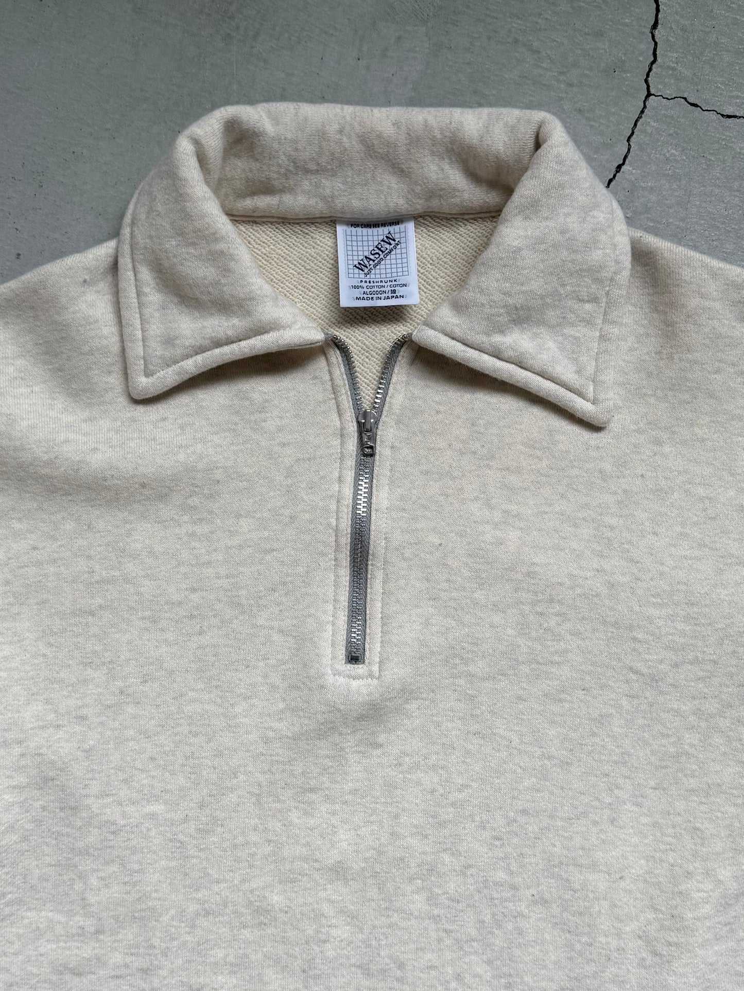 WASEW - ROUGH HALF SWEAT SHIRT