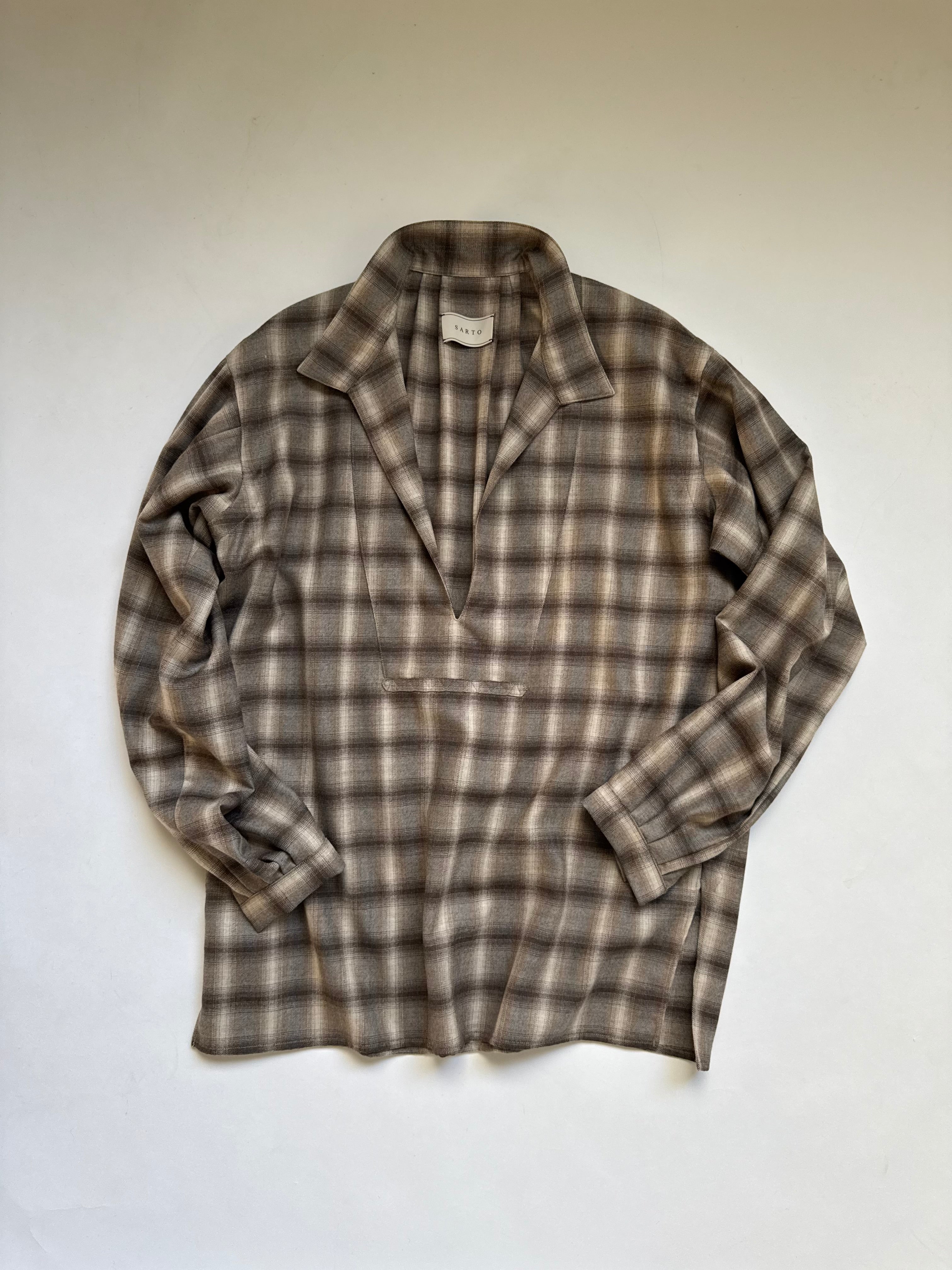 SARTO - SKIPPER SHIRT（OMBRE CHECK） – CREUSEURS