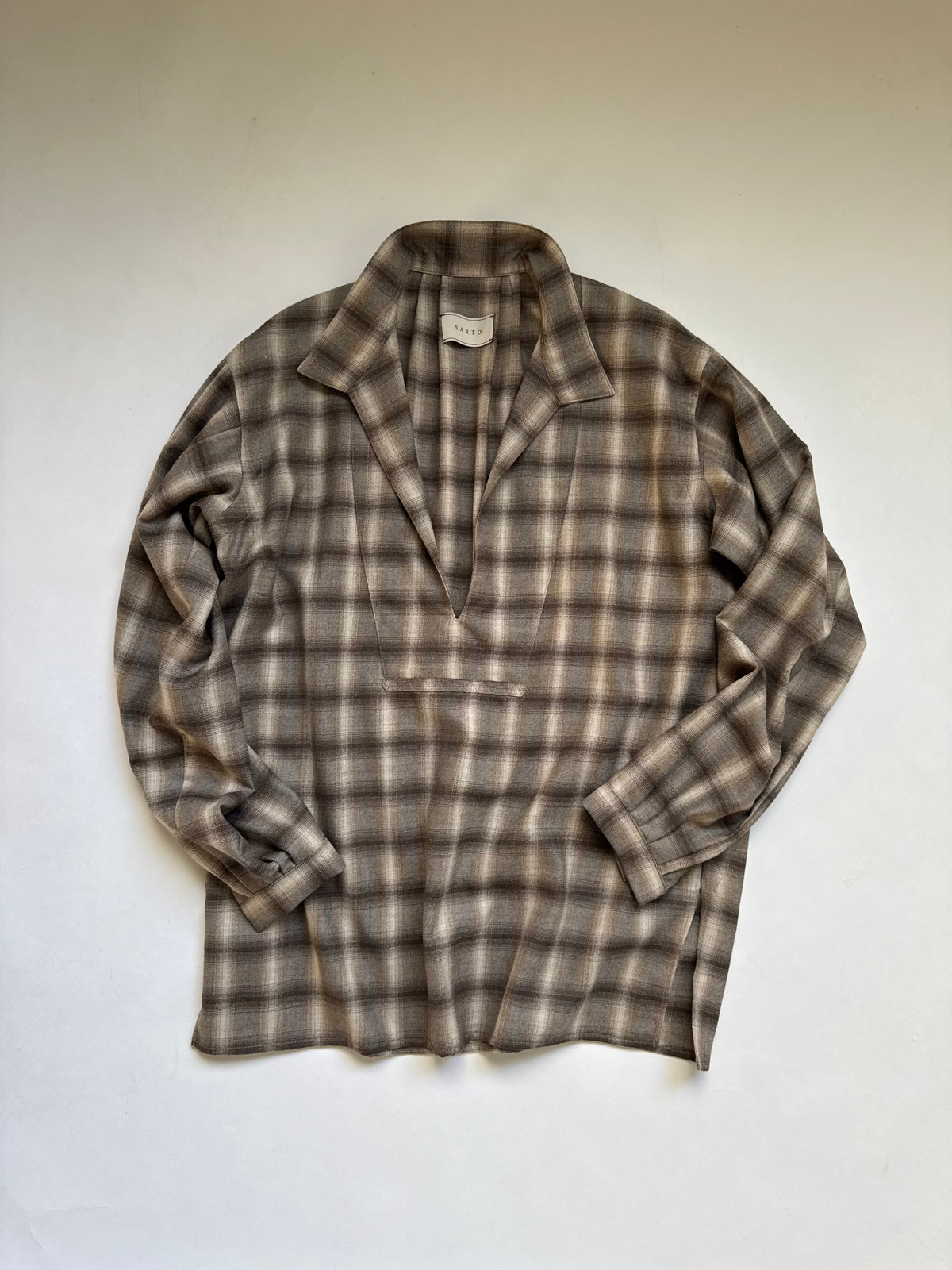 SARTO - SKIPPER SHIRT（OMBRE CHECK）