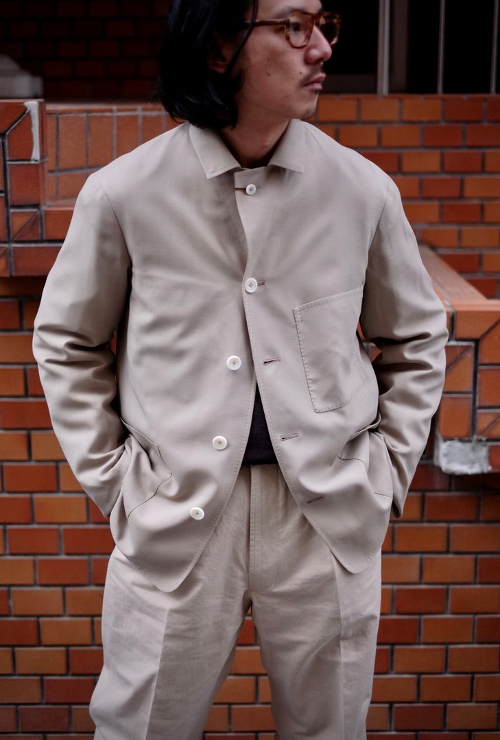 25SS ORBIUM / オルビウム "Atelier Jacket - Fluid Natural Strech Twill"